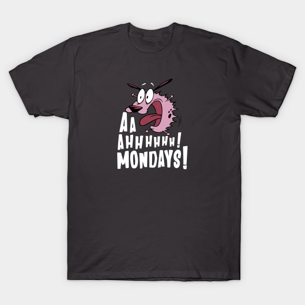 Courage The Cowardly Dog - Monday Blues T-Shirt by funNkey